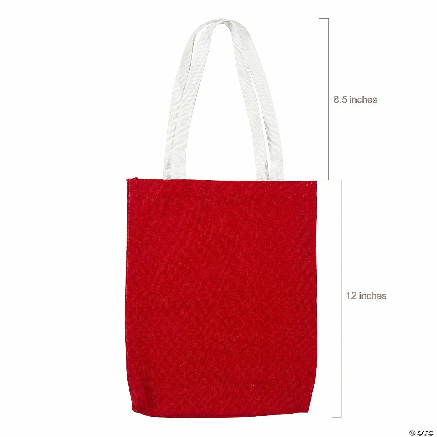 Cheap β€οΈ 10" x 12" Medium Red Canvas Tote Bags - 12 Pc. π - Image 2