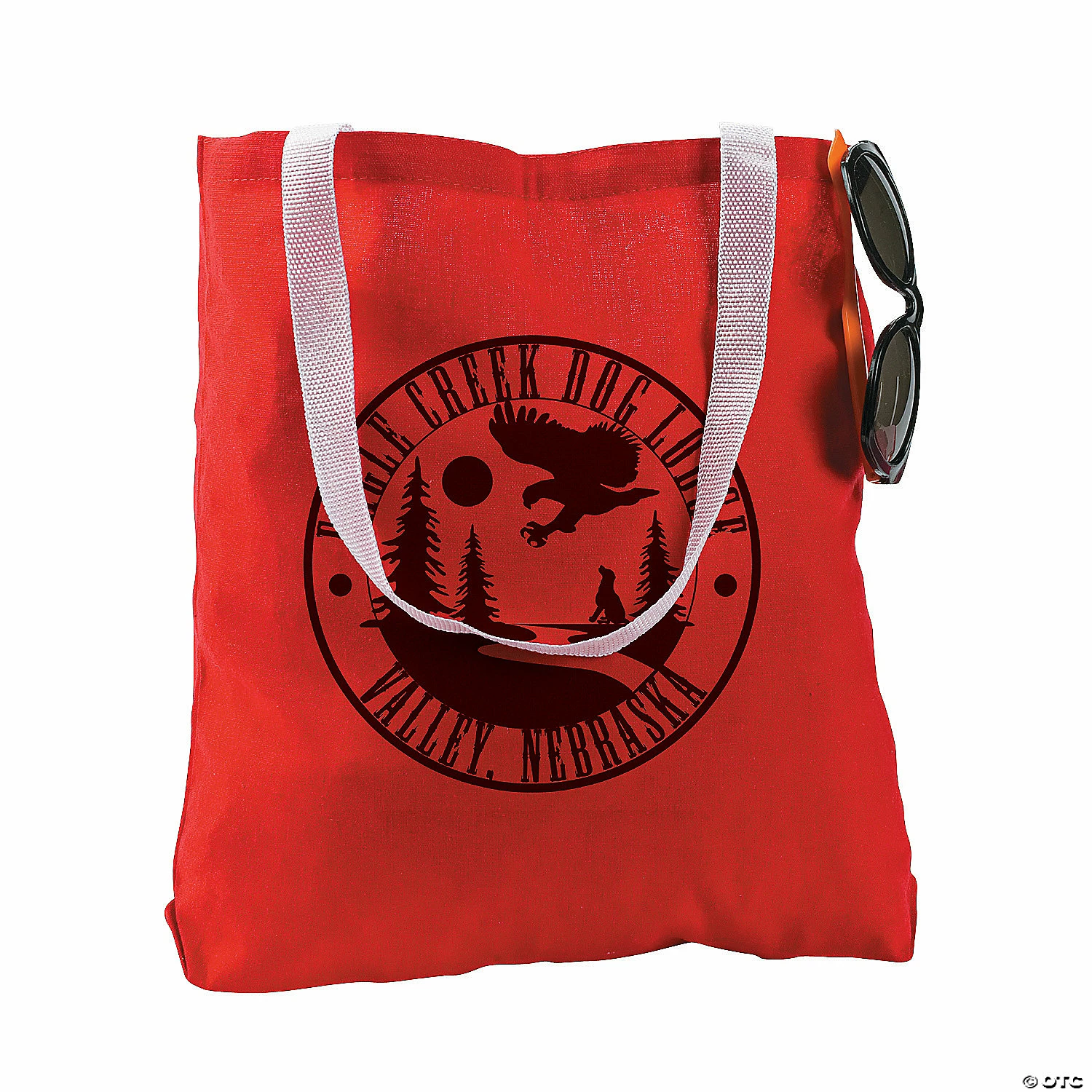 Cheap β€οΈ 10" x 12" Medium Red Canvas Tote Bags - 12 Pc. π - Image 3