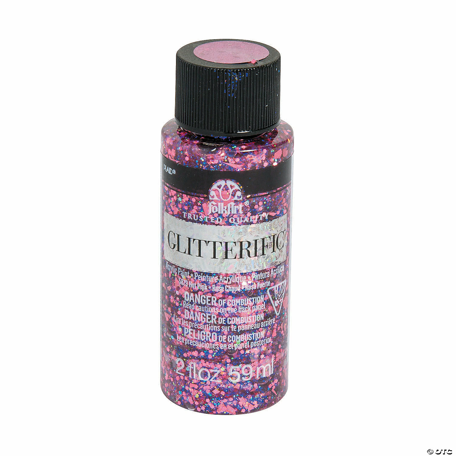 Top 10 😉 2-oz. FolkArt® Glitterific™ Hot Pink Acrylic Paint ⌛