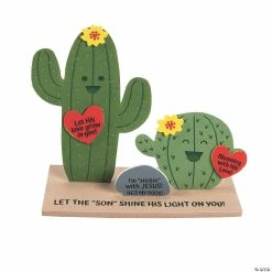 Wholesale 🔔 3D Let His Love Grow Cactus Stand-Up Craft Kit - Makes 12 🥰