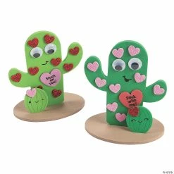 Coupon 💯 3D Valentine Cactus Craft Kit - Makes 12 🔔