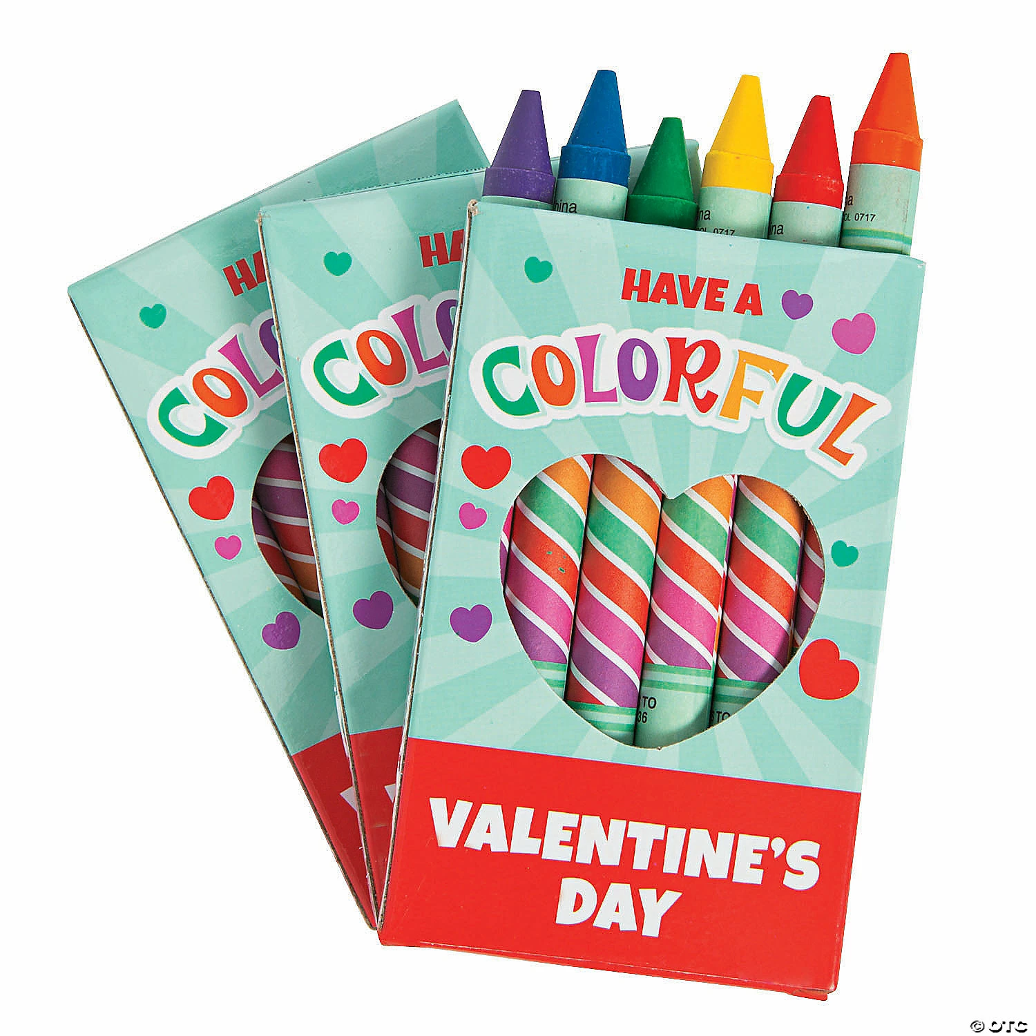 Buy 🛒 6-Color Valentine’s Day Jumbo Crayons - 12 Boxes 😀