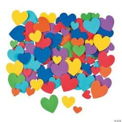 Hot Sale ⌛ Bulk Bright Heart Self-Adhesive Shapes - 532 Pc. 👍