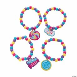 Outlet ๐ Candy World Beaded Bracelet Craft Kit - Makes 12 ๐