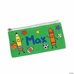 Deals 🌟 Canvas Pencil Cases - 12 Pc. ⌛