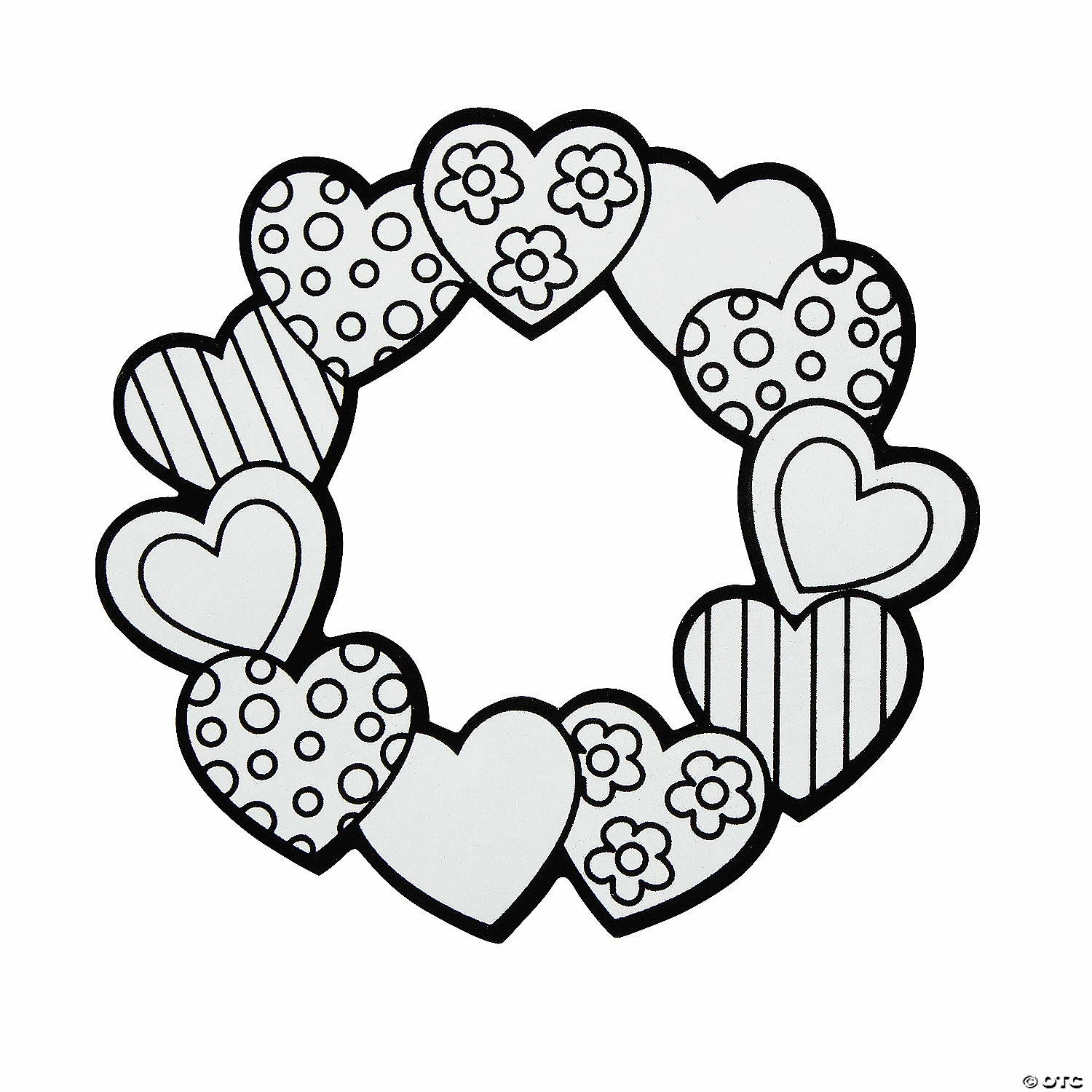 Promo ๐ Color Your Own Fuzzy Valentine Wreaths - 12 Pc. โจ - Image 2