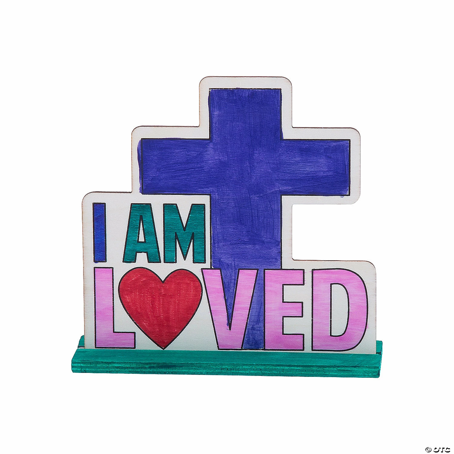 Wholesale โ Color Your Own I Am Loved Tabletop Signs - Makes 12 ๐ฅ - Image 2
