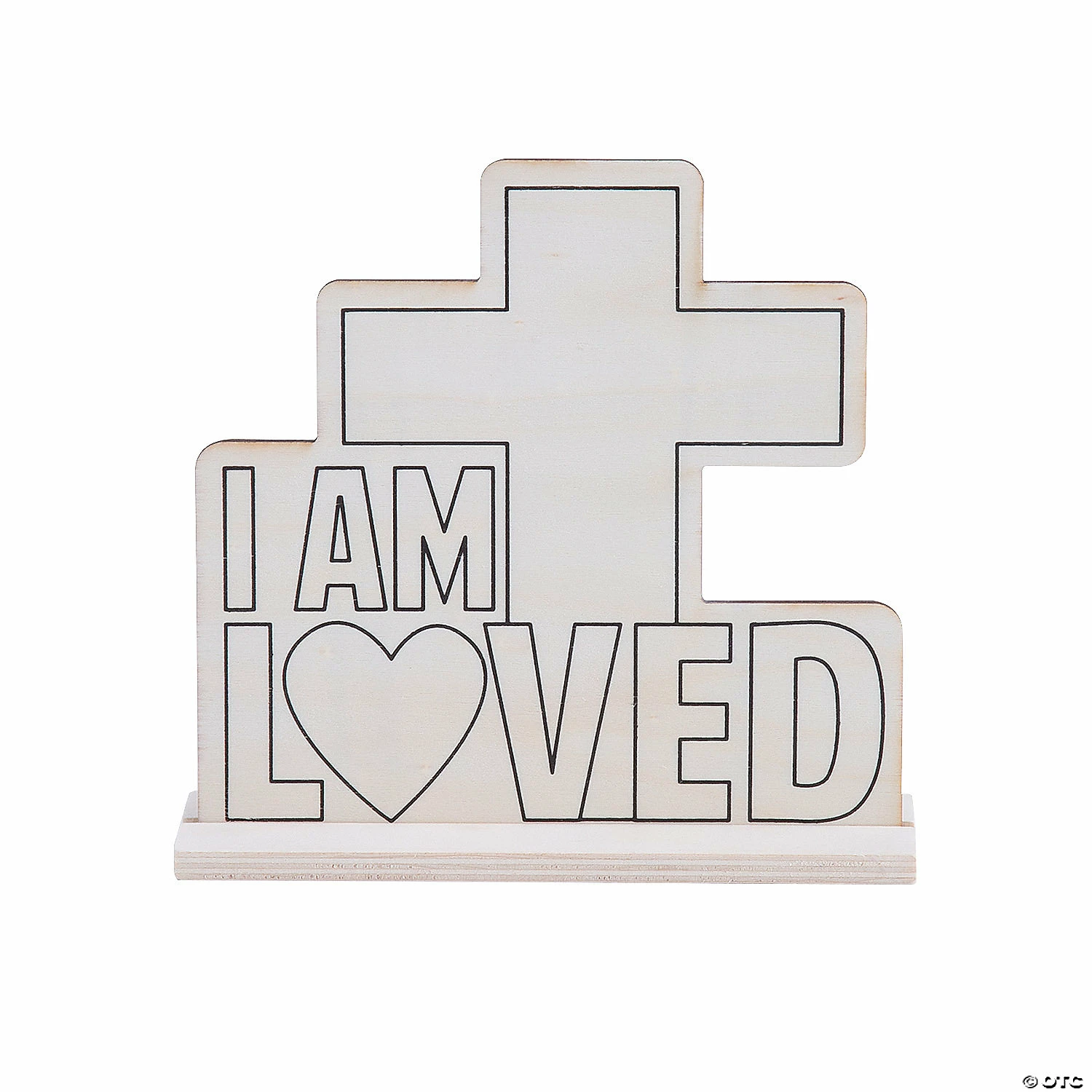 Wholesale โ Color Your Own I Am Loved Tabletop Signs - Makes 12 ๐ฅ