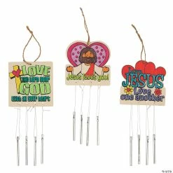 Best Pirce π Color Your Own Jesus Loves You Wind Chimes - 12 Pc. π