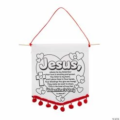 Top 10 โ๏ธ Color Your Own Valentine Prayer Banners with Pom-Pom Trim - 12 Pc. ๐