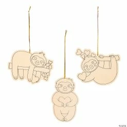 Coupon ๐ Color Your Own Valentine Sloth Ornaments - 12 Pc. ๐