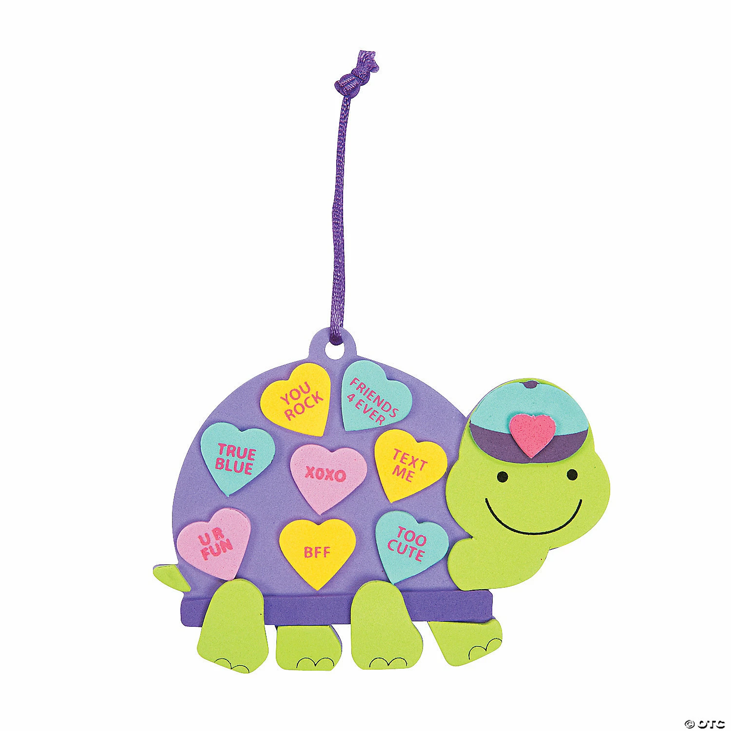 Hot Sale π Conversation Heart Turtle Ornament Craft Kit - Makes 12 π