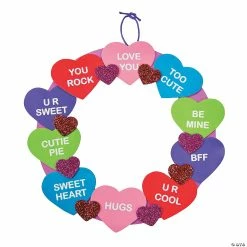 Top 10 🎉 Conversation Heart Wreath Craft Kit- Makes 12 🥰