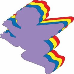 Promo 🧨 Creative Shapes Etc. - Cupid Assorted Color Super Cut-outs- 8” X 10” ✔️