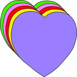 Cheap โ Creative Shapes Etc. - Small Assorted Color Creative Foam Craft Cut-outs - Heart ๐คฉ