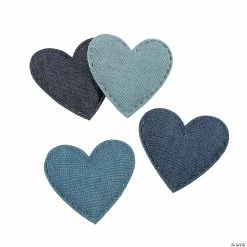 Deals 🎁 Denim Heart Shapes – 12 Pc. 🎉