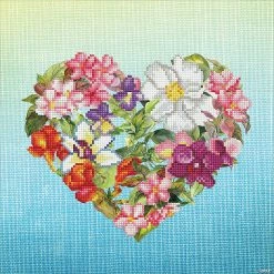 Brand new ✨ Diamond Dotz Diamond Embroidery Facet Art Kit 14.6"X14.6"-Flower Heart 😀
