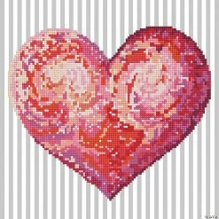 Best deal 🧨 Diamond Dotz Diamond Embroidery Facet Art Kit-Heart Felt with Frame ❤️