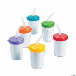 Best Pirce ๐ฅฐ DIY Cups with Lids & Straws - 12 Pc. ๐ฏ