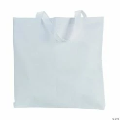 Wholesale 🥰 DIY Large White Tote Bags - 12 Pc. ✔️