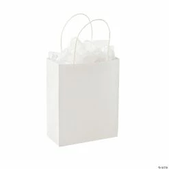 Budget ๐ DIY Medium White Gift Bags - 12 Pc. โค๏ธ