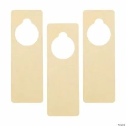 Best Sale ⌛ DIY Unfinished Wood Doorknob Hangers - 12 Pc. 🎁