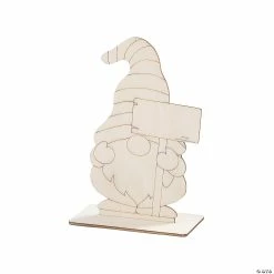 Wholesale ❤️ DIY Unfinished Wood Gnomes with Sign Stand-Up - 12 Pc. ❤️