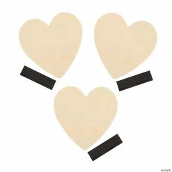 Outlet โจ DIY Unfinished Wood Hearts with Magnets - 24 Pc. ๐