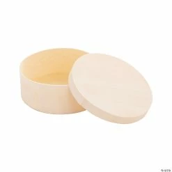 Best Sale 😍 DIY Unfinished Wood Round Boxes - 12 Pc. 👏