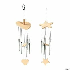 Budget ๐งจ DIY Unfinished Wood Wind Chimes - 12 Pc. ๐