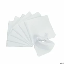Best Sale ๐ DIY White Bandanas - 12 Pc. ๐ฅ