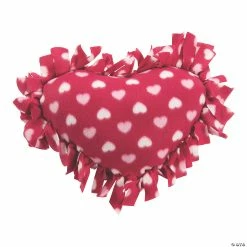 Best Pirce π― Fleece Valentine Heart Tied Pillow Craft Kit - Makes 6 π₯°