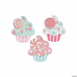 Cheap ✔️ Glitter Cupcake Magnet Craft Kit - Makes 12 😀