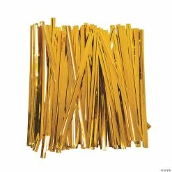Best Pirce 🔔 Gold Metallic Twist Ties - 600 Pc. ⌛