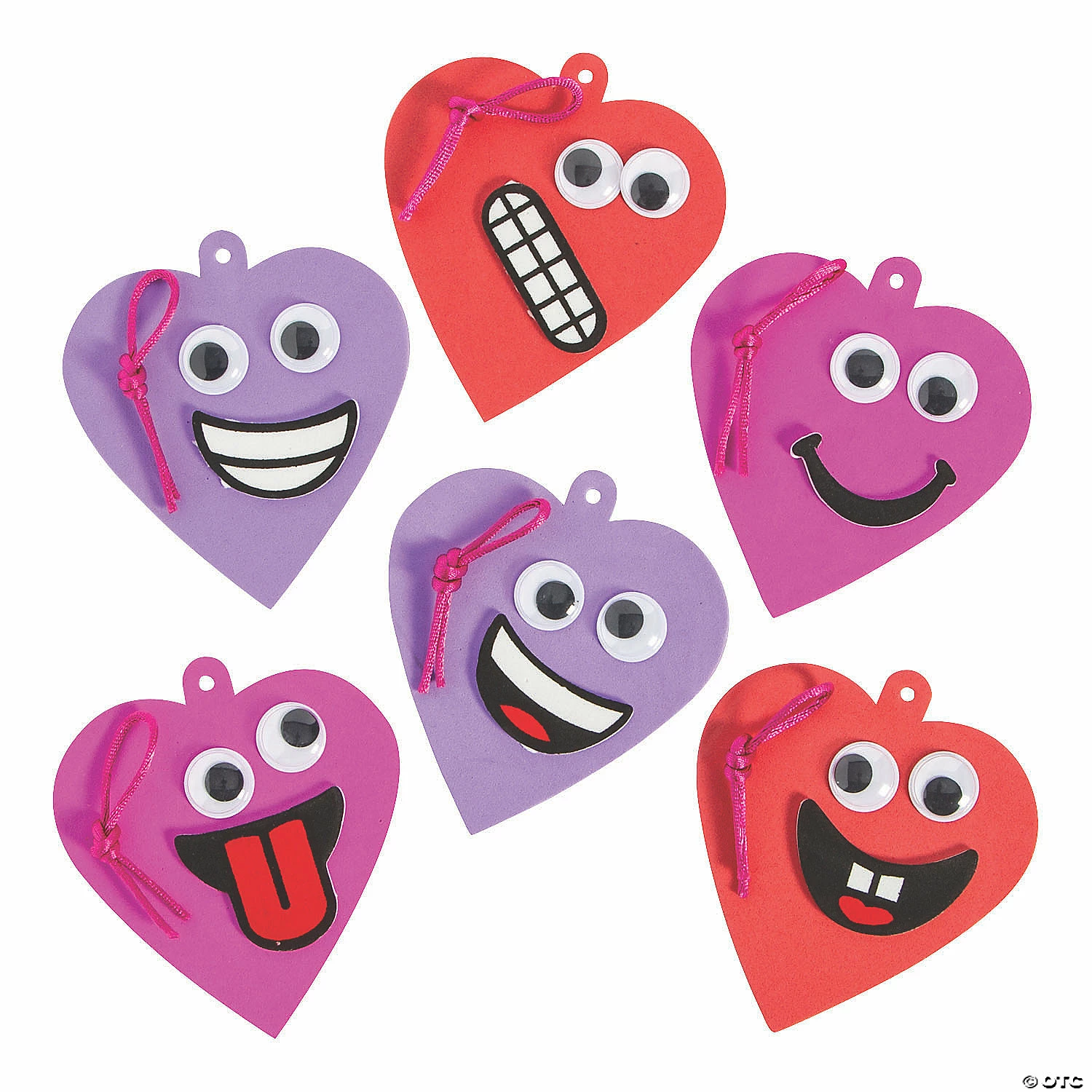 Cheapest π₯° Goofy Valentine Heart Ornament Craft Kit - Makes 24 β - Image 2