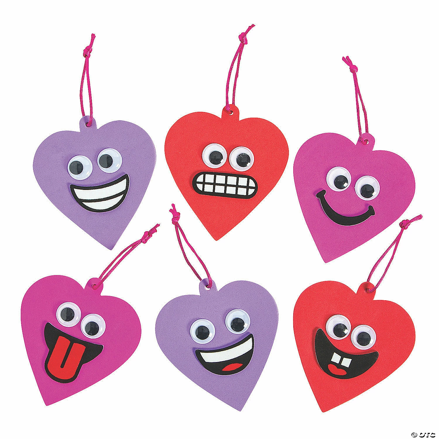 Cheapest π₯° Goofy Valentine Heart Ornament Craft Kit - Makes 24 β