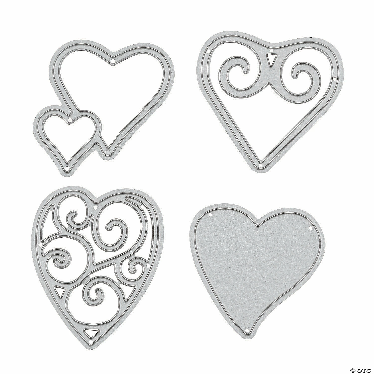 Deals π Heart Shapes Cutting Dies - 4 Pc. π
