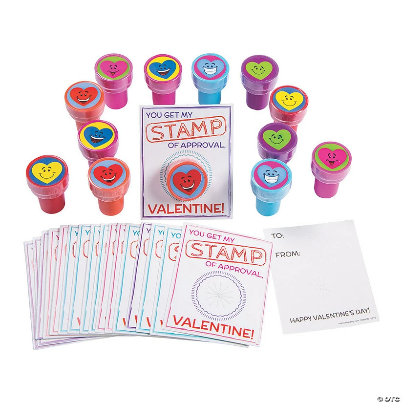 Best Pirce 🤩 Heart Stampers Valentine Exchanges with “Stamp of Approval” Card for 24 ✨