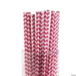 Wholesale 😉 Chevron Paper Straws - 24 Pc. 🛒