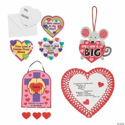 Cheap 👍 Inspirational Valentine Craft Kit Assortment - Makes 60 ✔️