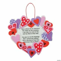 Wholesale ⌛ Inspirational Valentine Wreath Craft Kit- Makes 12 🧨