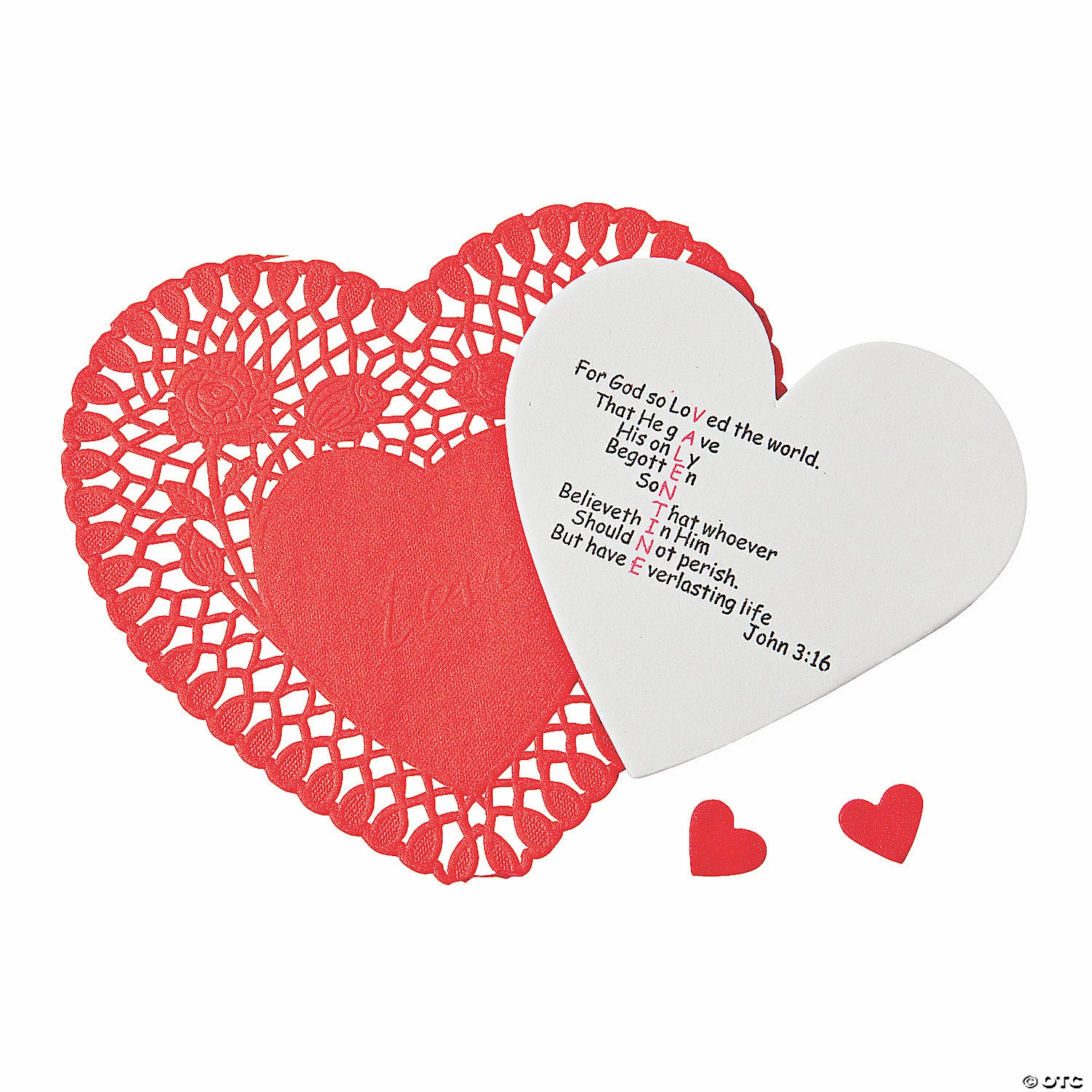 Promo π₯° βJohn 3:16β Valentine Craft Kit - Makes 12 π - Image 2