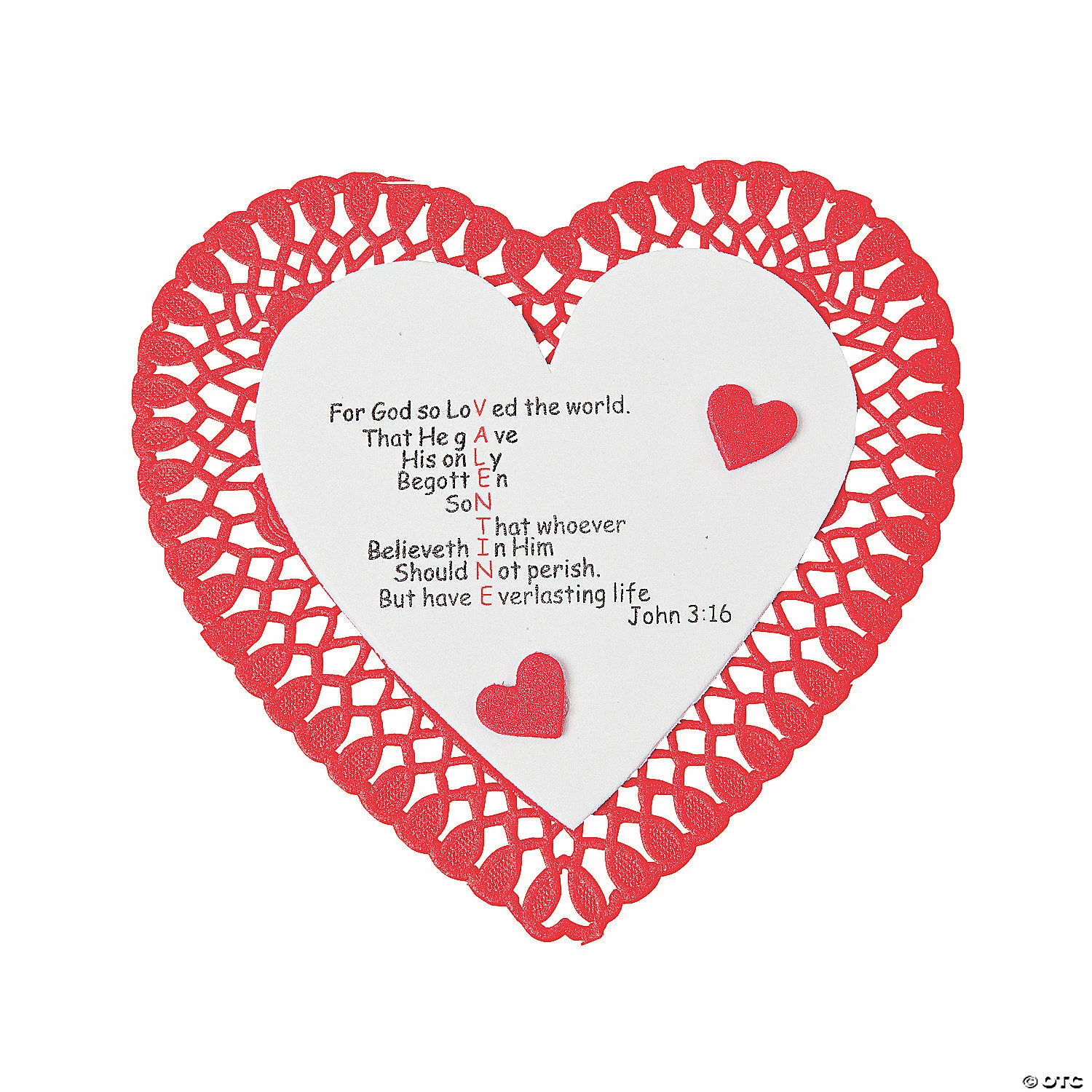 Promo π₯° βJohn 3:16β Valentine Craft Kit - Makes 12 π