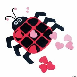 Discount ✔️ Ladybug Valentine Tic-Tac-Toe Craft Kit - Makes 12 🥰