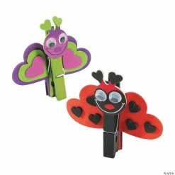 New 🎉 Love Bug Clothespin Craft Kit - Makes 12 🥰