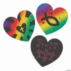 Cheapest ๐ Magic Color Scratch Religious Valentineโs Day Cards - 24 Pc. ๐