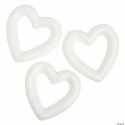 Outlet β Mini Foam Heart Wreaths - 12 Pc. β