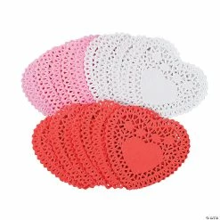 Coupon ✨ Mini Valentine Heart Doilies - 100 Pc. 🧨