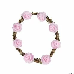 Discount 🎉 Natural Wreath with Pink Floral Accents 🔥