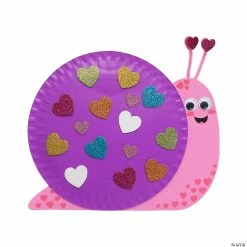 Best deal 👏 Paper Plate Valentine Snail Craft Kit - Makes 12 ✔️